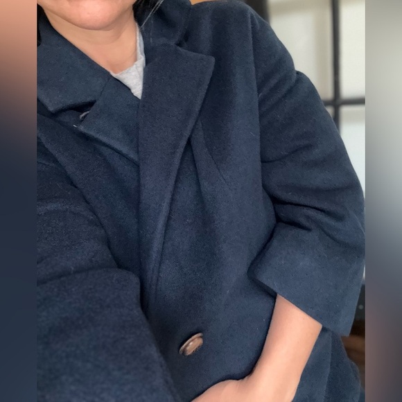 Vintage 1950s-60s Blue Connoisseur La Vigna 100% cashmere coat - Picture 10 of 10